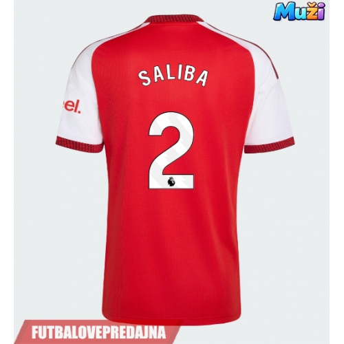 Lacne Muži Futbalové dres Arsenal William Saliba #2 2026-27 Krátky Rukáv - Domáci